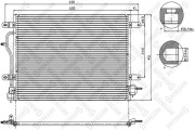 10-45071-SX STELLOX kondenzátor klimatizácie 10-45071-SX STELLOX
