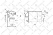 10-40162-SX STELLOX chladič plniaceho vzduchu 10-40162-SX STELLOX