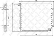 10-45677-SX Kondenzátor, klimatizace STELLOX