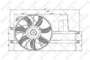 29-99051-SX STELLOX ventilátor chladenia motora 29-99051-SX STELLOX