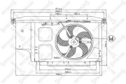 29-99342-SX STELLOX ventilátor chladenia motora 29-99342-SX STELLOX