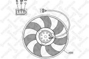 29-99385-SX STELLOX ventilátor chladenia motora 29-99385-SX STELLOX