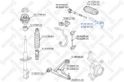 51-00196-SX STELLOX hlava/čap spojovacej tyče riadenia 51-00196-SX STELLOX