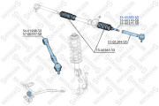 55-00285-SX Axiální kloub, příčné táhlo řízení STELLOX