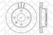 6020-2514V-SX Brzdový kotouč STELLOX