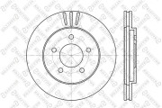 6020-9301V-SX Brzdový kotouč STELLOX