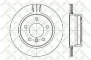 6020-1535V-SX Brzdový kotouč STELLOX