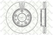 6020-3245V-SX Brzdový kotouč STELLOX