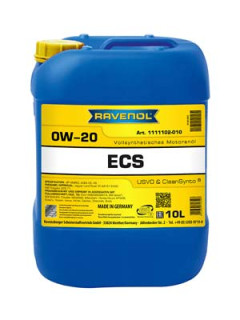 1111102-010-01-999 RAVENOL motorový olej ECS SAE 0W-20 - 10 litrů | 1111102-010-01-999 RAVENOL
