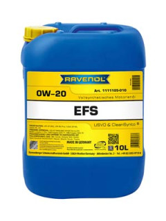 1111105-010-01-999 RAVENOL motorový olej EFS SAE 0W-20 - 10 litrů | 1111105-010-01-999 RAVENOL