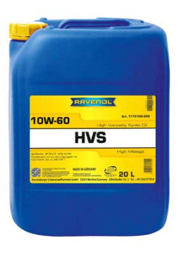 1115102-020-01-999 RAVENOL motorový olej HVS SAE 10W-60 - 20 litrů | 1115102-020-01-999 RAVENOL