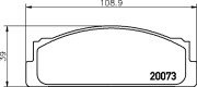 8DB 355 007-111 HELLA PAGID sada brzdových platničiek kotúčovej brzdy 8DB 355 007-111 HELLA PAGID