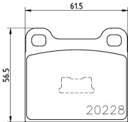 8DB 355 006-531 Sada brzdových destiček, kotoučová brzda HELLA PAGID