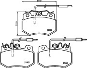 8DB 355 015-511 Sada brzdových destiček, kotoučová brzda HELLA PAGID