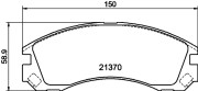 8DB 355 011-751 Sada brzdových destiček, kotoučová brzda HELLA PAGID