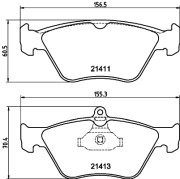 8DB 355 007-731 HELLA PAGID sada brzdových platničiek kotúčovej brzdy 8DB 355 007-731 HELLA PAGID