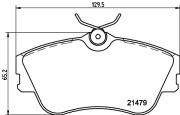 8DB 355 018-071 Sada brzdových destiček, kotoučová brzda HELLA PAGID