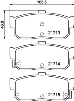 8DB 355 016-561 HELLA PAGID sada brzdových platničiek kotúčovej brzdy 8DB 355 016-561 HELLA PAGID