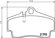 8DB 355 018-481 HELLA PAGID sada brzdových platničiek kotúčovej brzdy 8DB 355 018-481 HELLA PAGID