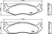 8DB 355 006-371 Sada brzdových destiček, kotoučová brzda HELLA PAGID