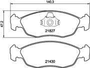 8DB 355 008-291 Sada brzdových destiček, kotoučová brzda HELLA PAGID