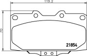 8DB 355 017-211 Sada brzdových destiček, kotoučová brzda HELLA PAGID