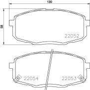 8DB 355 021-991 Sada brzdových destiček, kotoučová brzda HELLA PAGID