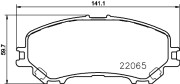 8DB 355 021-691 Sada brzdových destiček, kotoučová brzda HELLA PAGID