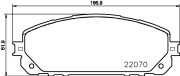 8DB 355 023-391 Sada brzdových destiček, kotoučová brzda HELLA PAGID