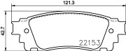 8DB 355 024-631 Sada brzdových destiček, kotoučová brzda HELLA PAGID