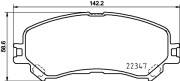 8DB 355 025-081 Sada brzdových destiček, kotoučová brzda HELLA PAGID