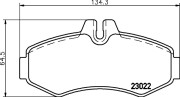 8DB 355 008-631 Sada brzdových destiček, kotoučová brzda HELLA PAGID