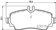 8DB 355 018-881 Sada brzdových destiček, kotoučová brzda HELLA PAGID