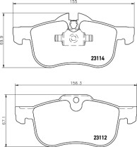 8DB 355 008-941 Sada brzdových destiček, kotoučová brzda HELLA PAGID