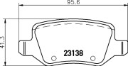 8DB 355 018-531 Sada brzdových destiček, kotoučová brzda HELLA PAGID