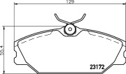 8DB 355 019-391 Sada brzdových destiček, kotoučová brzda HELLA PAGID