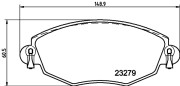 8DB 355 009-071 Sada brzdových destiček, kotoučová brzda HELLA PAGID