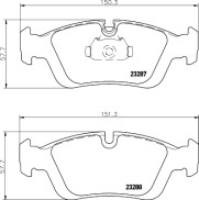 8DB 355 008-741 Sada brzdových destiček, kotoučová brzda HELLA PAGID