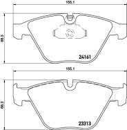 8DB 355 015-601 Sada brzdových destiček, kotoučová brzda HELLA PAGID