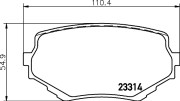 8DB 355 017-181 Sada brzdových destiček, kotoučová brzda HELLA PAGID