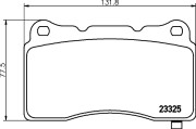 8DB 355 015-481 Sada brzdových destiček, kotoučová brzda HELLA PAGID