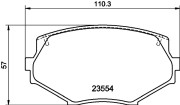 8DB 355 016-861 HELLA PAGID sada brzdových platničiek kotúčovej brzdy 8DB 355 016-861 HELLA PAGID