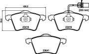 8DB 355 010-631 Sada brzdových destiček, kotoučová brzda HELLA PAGID