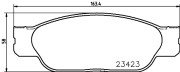 8DB 355 018-551 Sada brzdových destiček, kotoučová brzda HELLA PAGID