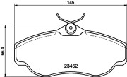 8DB 355 009-531 HELLA PAGID sada brzdových platničiek kotúčovej brzdy 8DB 355 009-531 HELLA PAGID