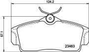 8DB 355 018-441 Sada brzdových destiček, kotoučová brzda HELLA PAGID