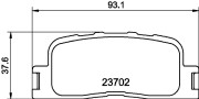 8DB 355 011-001 HELLA PAGID sada brzdových platničiek kotúčovej brzdy 8DB 355 011-001 HELLA PAGID