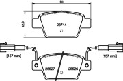 8DB 355 020-181 Sada brzdových destiček, kotoučová brzda HELLA PAGID