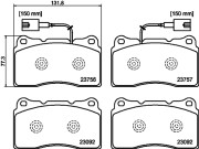 8DB 355 015-681 HELLA PAGID sada brzdových platničiek kotúčovej brzdy 8DB 355 015-681 HELLA PAGID