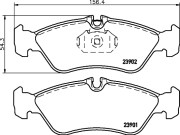 8DB 355 014-401 Sada brzdových destiček, kotoučová brzda HELLA PAGID